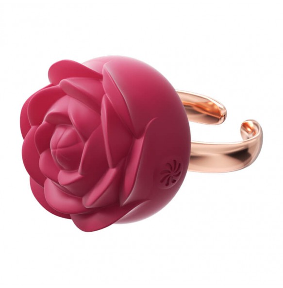 MizzZee - Rose Ring Vibrating Egg (Chargeable - Red Rose)